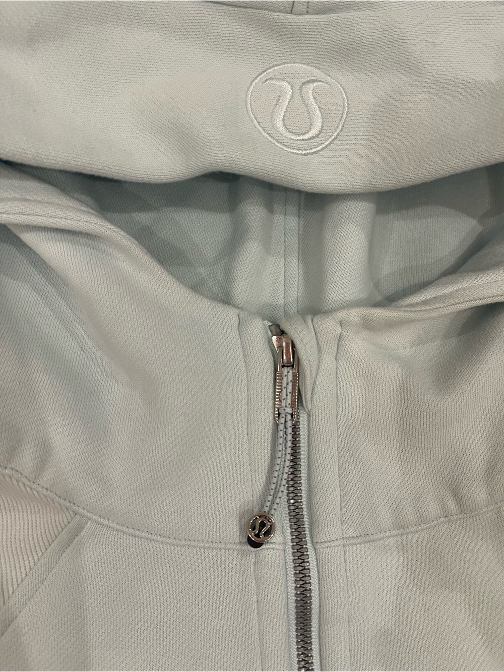 Lululemon Sea Mist Scuba Oversized Half-Zip Hoodie Size XL/XXL - Picture 3 of 7